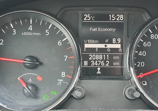 Nissan Qashqai cena 39500 przebieg: 209000, rok produkcji 2013 z Chmielnik małe 22